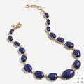 J. Crew Jewelry | J Crew Oval Stone Necklace, Nwt | Color: Blue | Size: Os