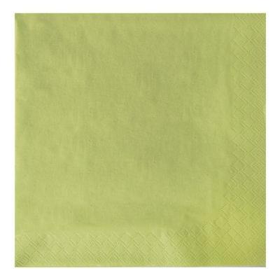 Papstar 250 Servietten 3-lagig limonengrün - 40x40 cm grün, 40x40 cm