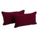 Ebern Designs Tulissa Rectangular Pillow Cover & Insert Polyester/Polyfill blend in Red | 12 H x 20 W x 7 D in | Wayfair
