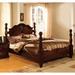 Furniture of America Weston Traditional Pine Four Poster Bed