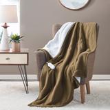 Fleece to Sherpa Heated Throw by Serta