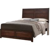 Raised Panel Design Wooden Eastern King Bed with Sleek Legs, Walnut Brown