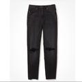 American Eagle Outfitters Jeans | Ae Black Relaxed Mom Jean | Color: Black | Size: 2