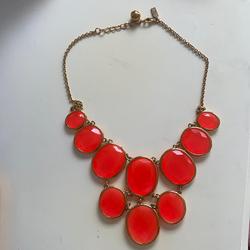 Kate Spade Jewelry | Kate Spade Statement Necklace | Color: Orange | Size: Os