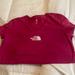 The North Face Tops | Cranberry Crush On A Chic North Face T~Shirt | Color: Pink/White | Size: Xl Bust 40, Length 26 Inches