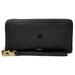 Women's Fossil Black Maryland Terrapins Leather Logan RFID Zip Around Clutch