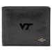 "Men's Fossil Black Virginia Tech Hokies Leather Ryan RFID Passcase Wallet"