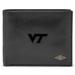 Men's Fossil Black Virginia Tech Hokies Leather Ryan RFID Passcase Wallet