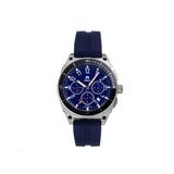 Shield Sonar Chronograph Strap Watch w/Date Dark Blue - Men's SLDSH113-4