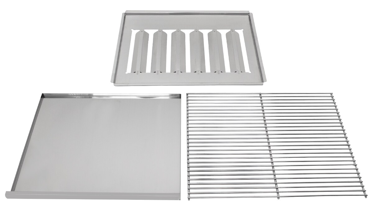 Beeketal Gasgrill Gas Grillplatte Grillrost, Abtropfblech, Abdeckung Image