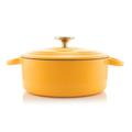 Chantal 3 Quarts qt. Cast Iron Round Dutch Oven Enameled Cast Iron/Cast Iron in Orange | 5.5 H x 8.5 W in | Wayfair TC32-220 MY