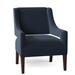 Armchair - Fairfield Chair Madison 27" W Armchair Fabric in Blue/Navy/Brown | 34.5 H x 27 W x 30.5 D in | Wayfair 6196-01_8789 90_Walnut