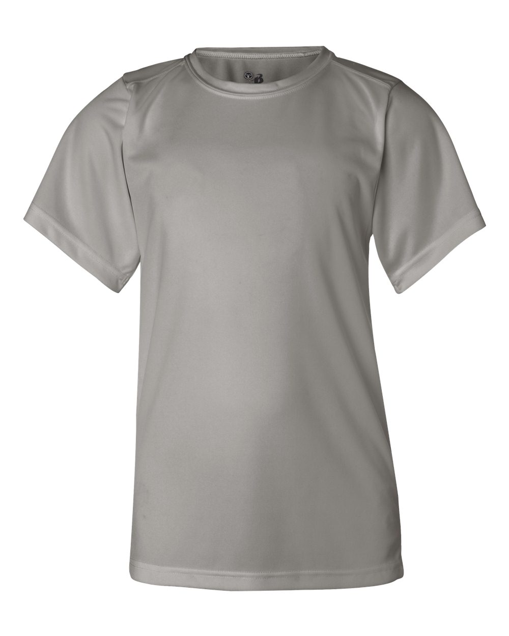 Badger Sport B2120 B Core Youth Top in Silver size Small | Polyester BG2120, 212000, 2120