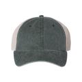 Sportsman SP510 Men's Pigment-Dyed Trucker Cap in Forest Green/Stone size Adjustable | Cotton/Polyester Blend