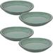 Bungalow Rose Swenki 4 Piece Saucer Set, Ceramic in Green | 1.75 H x 11.75 W x 11.75 D in | Wayfair 492C2C3297424190A4527249AA66A441