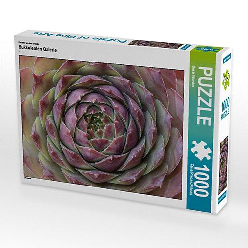 Puzzle CALVENDO Puzzle Sukkulenten Galerie - 1000 Teile Foto-Puzzle glückliche Stunden Kinder