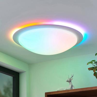 Lindby Aurela LED-Deckenlampe CCT RGB Ø 58,5 cm Image
