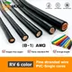 Fil Électrique Rouge en Cuivre de 220V Câblage en PVC Câbles de Démarrage 8 6 4 2 1 awg