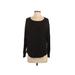 Ann Taylor LOFT Long Sleeve Blouse: Black Tops - Women's Size Small