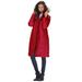 Plus Size Women's Mid-Length Quilted Puffer Jacket by Roaman's in Classic Red (Size 4X) Winter Coat