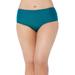 Plus Size Women's Mid-Rise Full Coverage Swim Brief by Swimsuits For All in Mediterranean (Size 14)