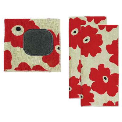 MUCloth & MUTowel 3pc Set by Mu Kitchen in Red
