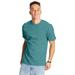 Hanes 5180 Beefy-T-Shirt - Cotton T-Shirt in Green Clay size Medium | Ringspun