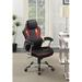 Inbox Zero Gaming Chair Faux Leather/Upholstered in Black/Gray/Red | 44 H x 25 W x 27.25 D in | Wayfair 36EEBD2FB5C54B388423C51E37F4D528