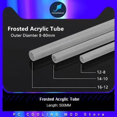 Tube acrylique conviviale ré plexiglas sablé abat-jour BlFry PMMA raccords OD8-100mm 1 pièce