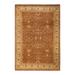 Overton Hand Knotted Wool Vintage Inspired Traditional Mogul Orange Area Rug - 6'1" x 8'10"