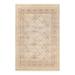 Overton Hand Knotted Wool Vintage Inspired Traditional Mogul Ivory Area Rug - 6'3" x 9'2"