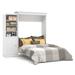 Versatile 93W Queen Murphy Bed and Storage Cabinet by Bestar