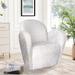 Armchair - Pasargad Elena 31.5" Wide Swivel Armchair Polyester/Fabric in White | 34.6 H x 31.5 W x 31.1 D in | Wayfair PZW-989