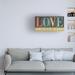 Gracie Oaks Inspo I by Alonzo Saunders - Wrapped Canvas Textual Art Canvas, Wood in White | 24 H x 47 W x 2 D in | Wayfair