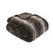 Millwood Pines Molloy Oversized Faux Fur Throw Polyester in Brown | 96 W in | Wayfair 4CBD3D575F1542129438035AB3C9107E