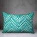 Mistana™ Allis Outdoor Rectangular Pillow Polyester/Polyfill in Green/White | 14 H x 20 W x 1.15 D in | Wayfair E0D04502422649C5AE92F57978DF190A