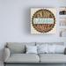 Gracie Oaks Seal of Laughter by Alonzo Saunders - Wrapped Canvas Textual Art Canvas, Wood in Brown/White | 18 H x 18 W x 2 D in | Wayfair