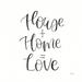 Andover Mills™ Home Sweet Home III BW by Jenaya Jackson - Unframed Textual Art Print on Canvas in Black/White | 30 H x 30 W x 1.25 D in | Wayfair