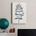 Winston Porter Navy Botanicals III Premium Gallery Wrapped Canvas - Ready To Hang Canvas, in Blue/Green/Indigo | 60 H x 40 W x 1 D in | Wayfair