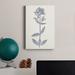 Winston Porter Navy Botanicals V Premium Gallery Wrapped Canvas - Ready To Hang Canvas, in Blue/Indigo/Pink | 27 H x 18 W x 1 D in | Wayfair