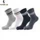 Chaussettes Courtes à Cinq Doigts pour Homme en Pur Coton Solides Rayées Respirantes Standard