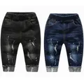 Jeans en denim extensible pour bébés garçons vêtements pour tout-petits pantalons pour filles