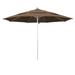 California Umbrella 11' Rd Aluminum Frame, Fiberglass Rib Patio Umbrella, Push Open, Anodized Silver Finish, Sunbrella Fabric