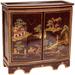 Red Lacquer Slant Sideboard - Landscape