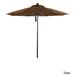 California Umbrella 7.5' Rd.. Aluminum Frame, Fiberglass Rib Market Umbrella, Push Open, Bronze Finish, Olefin Fabric