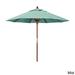 California Umbrella 9ft Marenti Wooden Sunbrella Patio Umbrella with Sunbrella Fabric, Base Not Included