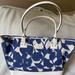 Kate Spade Bags | Kate Spade Linen Shoulder Bag | Color: Blue/White | Size: 18”(Top Of Bag) 11” (Bottom Of Bag)X 10x6”