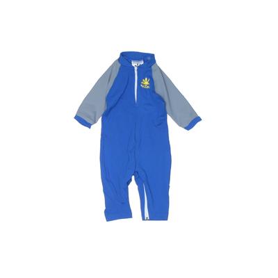 Assorted Brands Wetsuit: Blue Solid Sporting & Activewear - Size 6 Month