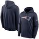 "New England Patriots Nike Prime Logo Therma Pullover Hoodie - Mens"