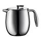 Bodum Columbia Double Wall Coffee Maker, Stainless Steel - 4-Cup (0.5 L), Shiny